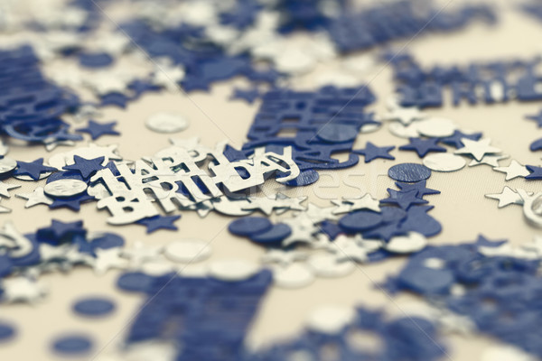 Happy birthday confetti Stock photo © Nneirda