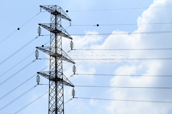 Detail of electricity pylon against Stock photo © Nneirda
