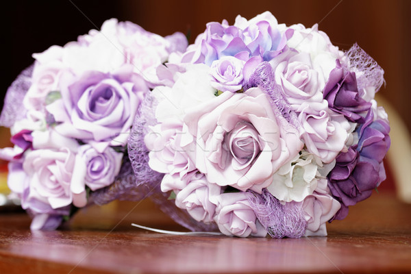 Foto stock: Ramo · de · la · boda · foto · dos · hermosa · boda · resumen