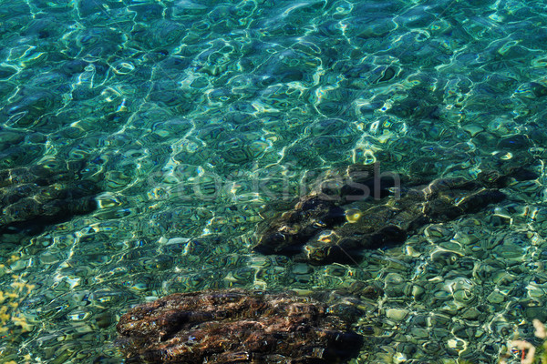 Tenger víz hullámok gyönyörű drámai textúra Stock fotó © Nneirda