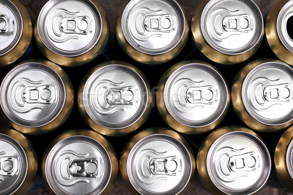 Much of drinking cans close up Stock photo © Nneirda
