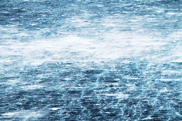 Tenger dühös hullámok vad szél víz Stock fotó © Nneirda