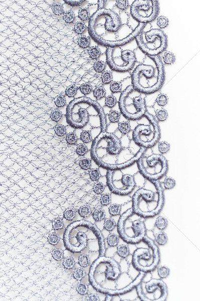 Dekorativ Silber Spitze Mode Design Hintergrund Stock foto © Nneirda