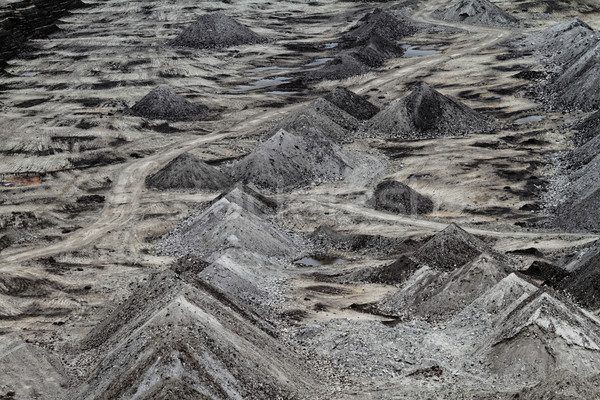 Mine carbone mining open fumo fabbrica Foto d'archivio © Nneirda