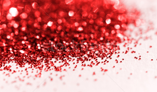 Abstract rosso glitter luce macro foto Foto d'archivio © Nneirda