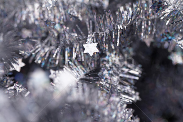 Tinsel. Christmas decoration. Stock photo © Nneirda