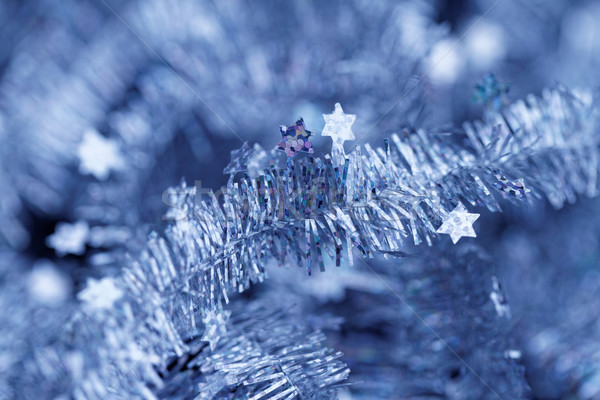 Tinsel. Christmas decoration. Stock photo © Nneirda