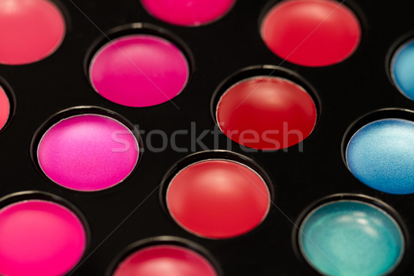 Lip gloss palette primo piano shot soft focus Foto d'archivio © Nneirda