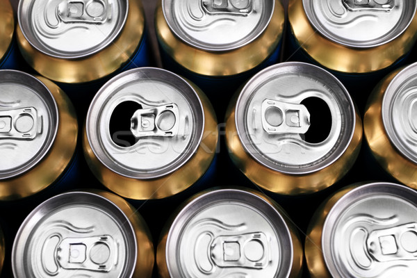 Stock photo: Much of drinking cans