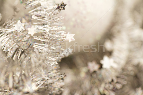 Tinsel. Christmas decoration. Stock photo © Nneirda