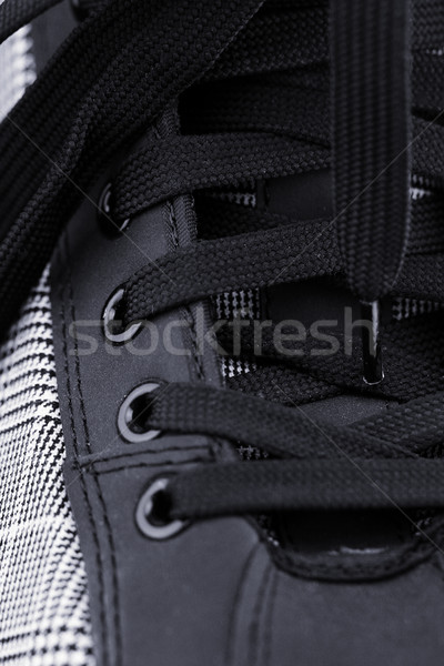 Black skates close up Stock photo © Nneirda