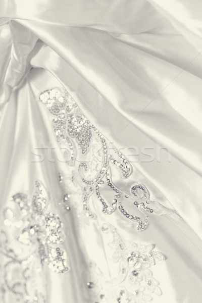 Beautiful wedding dress detail Stock photo © Nneirda