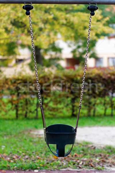 Enfant Swing photo parc arbre printemps [[stock_photo]] © Nneirda