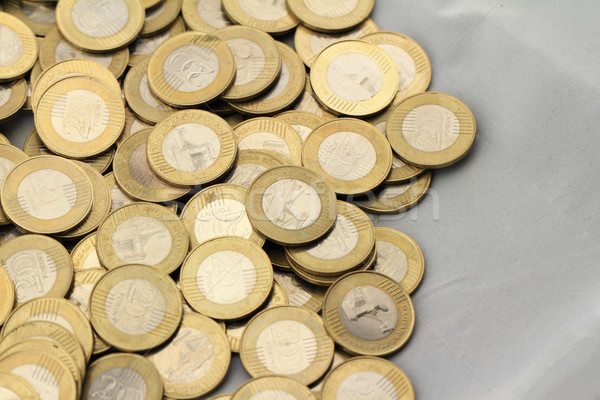 Magyar fotó érmék asztal háttér vásárlás Stock fotó © Nneirda