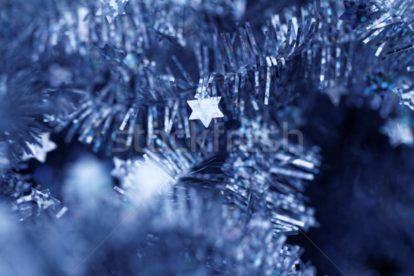 Tinsel. Christmas decoration. Stock photo © Nneirda