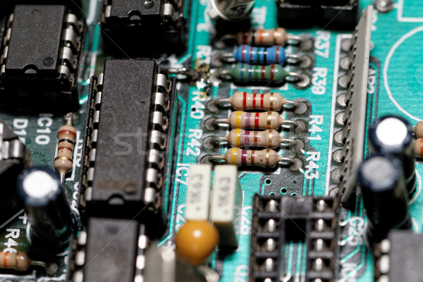 Electronic componente fotografie afaceri Imagine de stoc © Nneirda