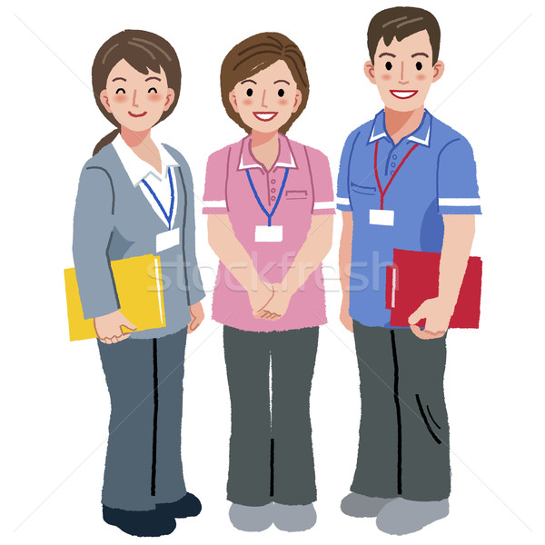 Geriatric care manager and social workers Stock photo © norwayblue