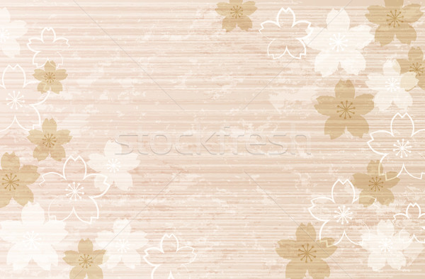 Shabby Chic Cherry blossom background Stock photo © norwayblue