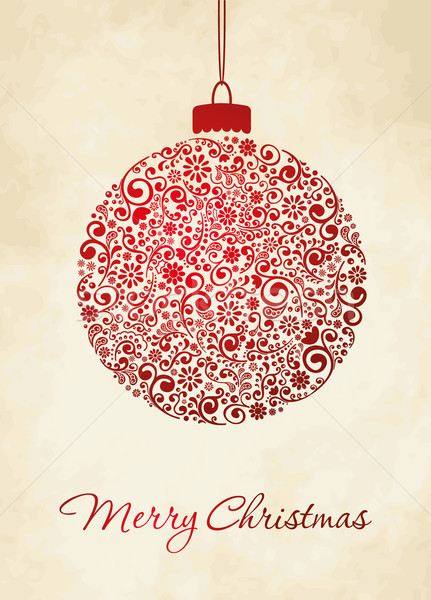 Vidám karácsonyi üdvözlet karácsony üdvözlőlap textúra boldog Stock fotó © nosik