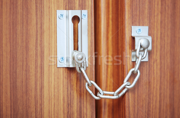 Foto stock: Cadeado · porta · metal · ver · casa