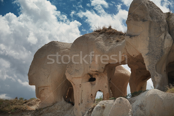 Weathered rocks in Cappadocia Stock photo © Novic