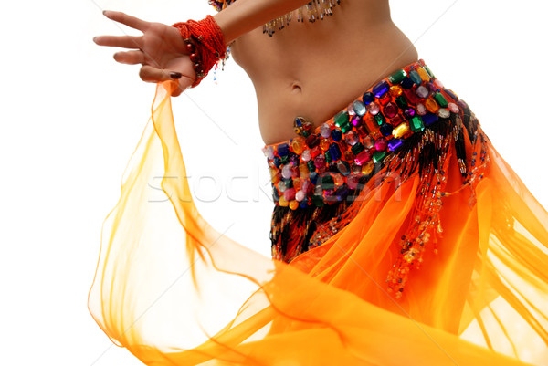 оранжевый движения фото традиционный костюм женщину Сток-фото © Novic