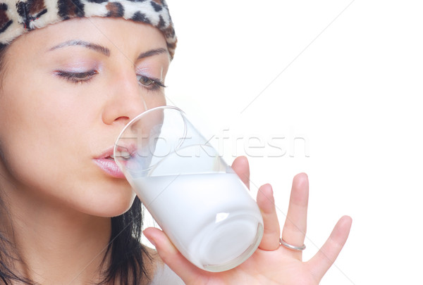 Milk drinker Stock photo © Novic
