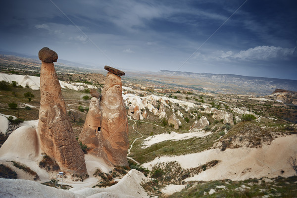 Rock formations of Cappadocia Stock photo © Novic