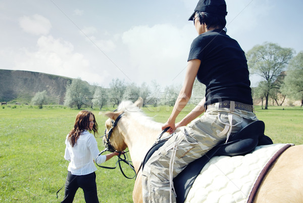 Horse riding Stock photo © Novic