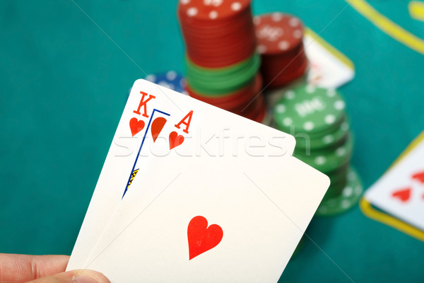 Poker in casino Stock photo © Novic