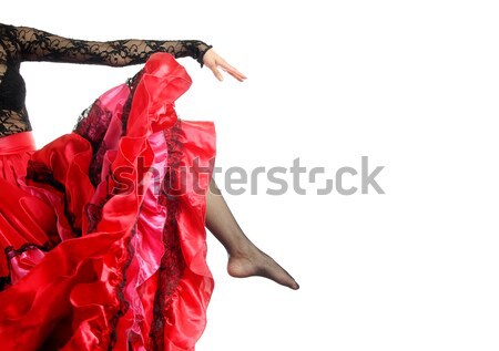 элегантный фламенко танцовщицы движения юбка женщину Сток-фото © Novic