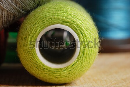 Close-up view of cotton threads Stock photo © Novic