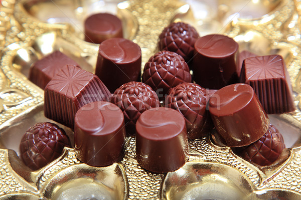 Chocolade snoep foto gouden Stockfoto © Novic