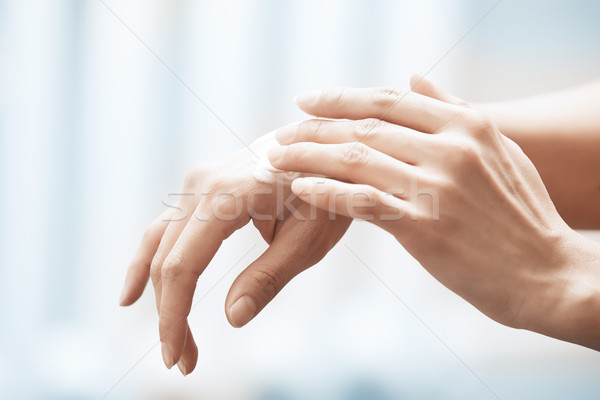 Sahne Frau Hände weiblichen Stock foto © Novic