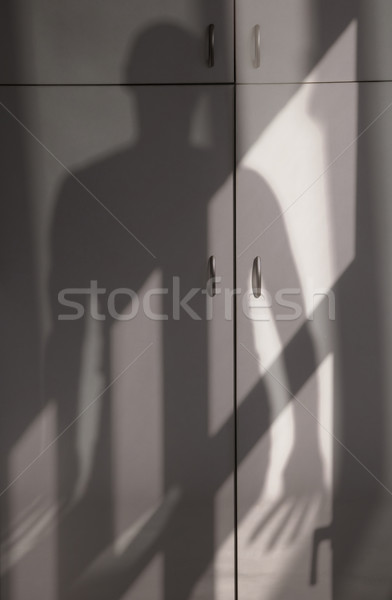 Schatten Entsetzen Monster inländischen Schrank home Stock foto © Novic