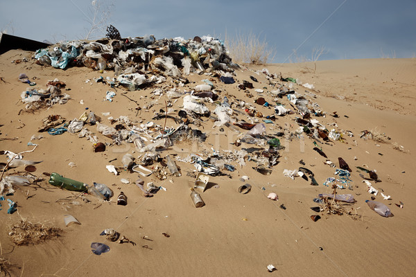 несанкционированный мусора мусор природы бутылку загрязнения Сток-фото © Novic