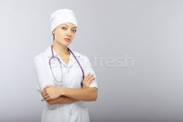 Cross-armed doctor Stock photo © Novic