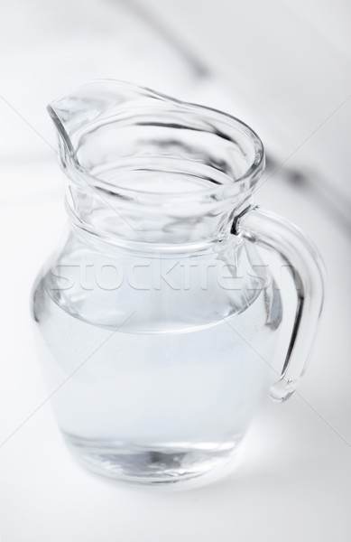 Stock photo: Glass can with water