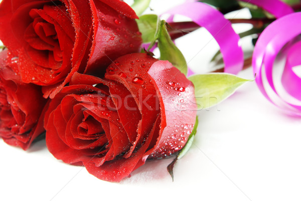 Stock photo: Roses and water