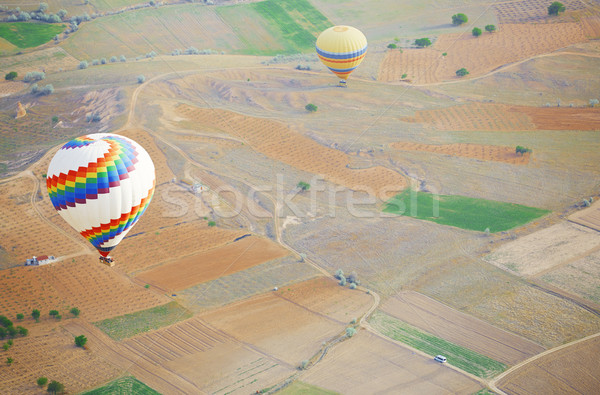 воздушный шар Flying землю горизонтальный фото Сток-фото © Novic