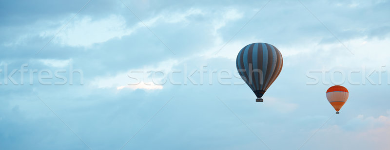 Air balloons in blue sky Stock photo © Novic