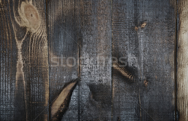 Burnt out wooden plans Stock photo © Novic
