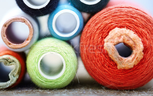 Naaien macro kleurrijk foto Stockfoto © Novic
