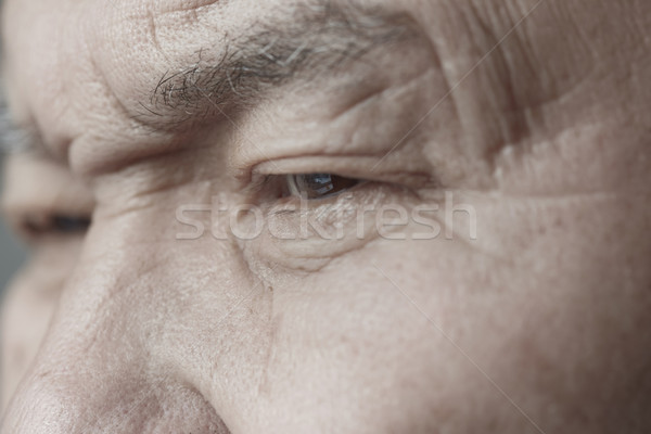 ältere Mann Gesicht horizontal Foto Stock foto © Novic