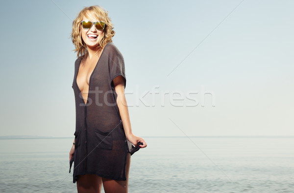 Enjoy of summer beach Stock photo © Novic