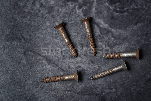 Group of rusty screws Stock photo © Novic