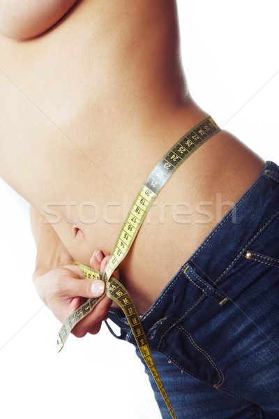 Measurement of belly Stock photo © Novic