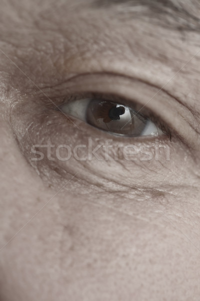 シニア 男 クローズアップ 表示 眼 高齢者 ストックフォト © Novic