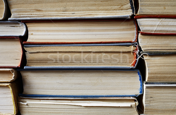 Stack of old worn books Stock photo © Novic
