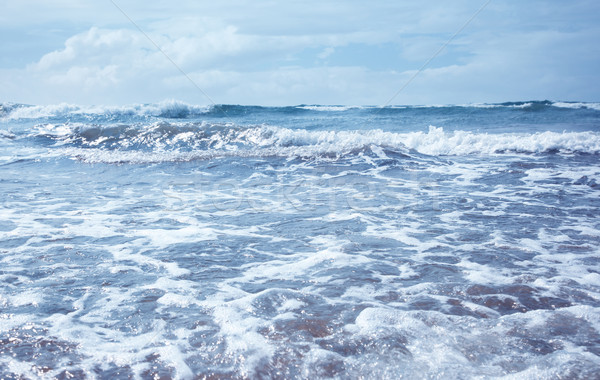 海洋 シーン 波 水平な 写真 ストックフォト © Novic